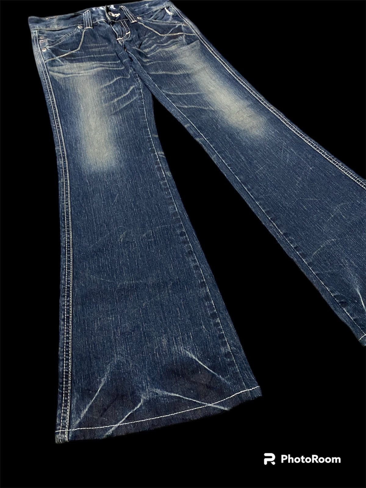 Edwin × Japanese Brand Flare Jeans Edwin 503 Low Rise Baggy Size US 29 - 2 Thumbnail