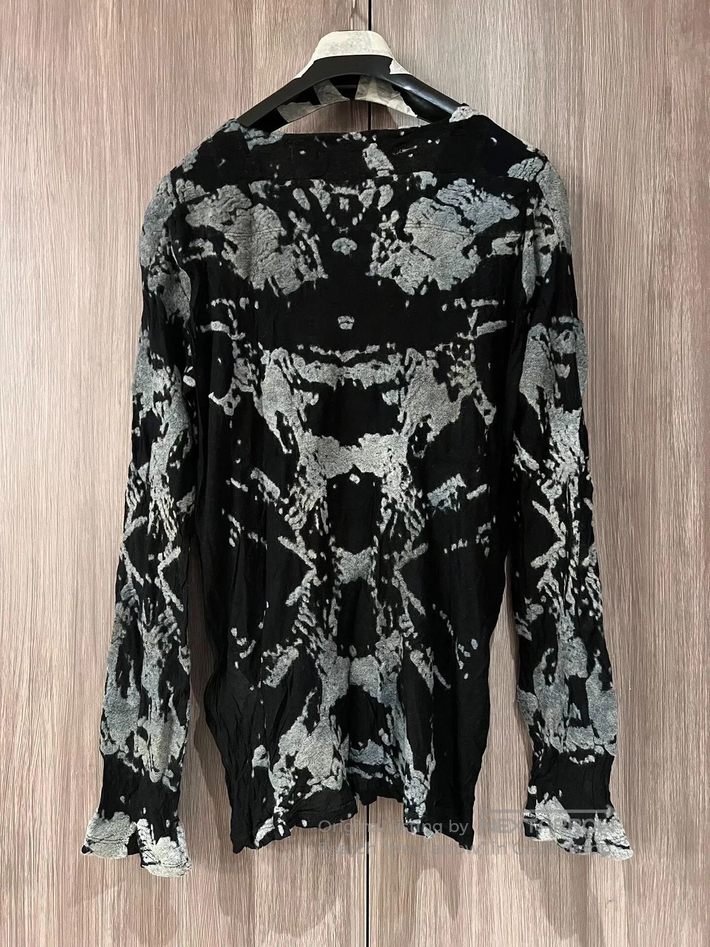 Julius Black Gray Abstract Pattern Sweater. Size M / US 6-8 / IT 42-44 - 5 Thumbnail