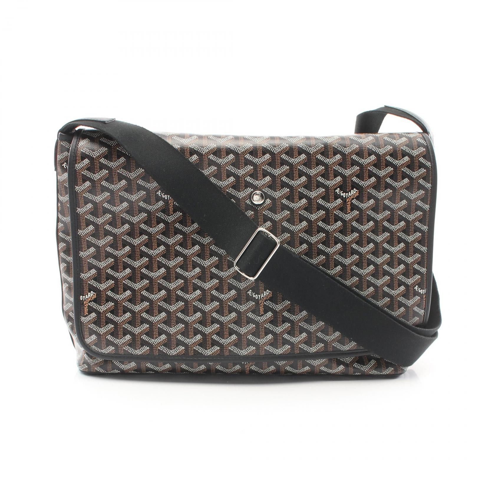 Goyard Goyard Capesien Mm Pvc Coated Canvas Leather Shoulder Bag Canvas Shoulder Bag Capetimmlty in Black, Women's