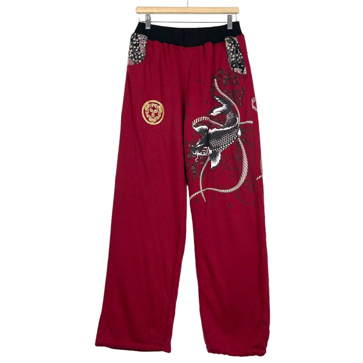 Japanese Brand 💥JAPANESE DRAGON MOTIF SUKAJAN SWEATPANT Size US 30 / EU 46 - 1 Thumbnail