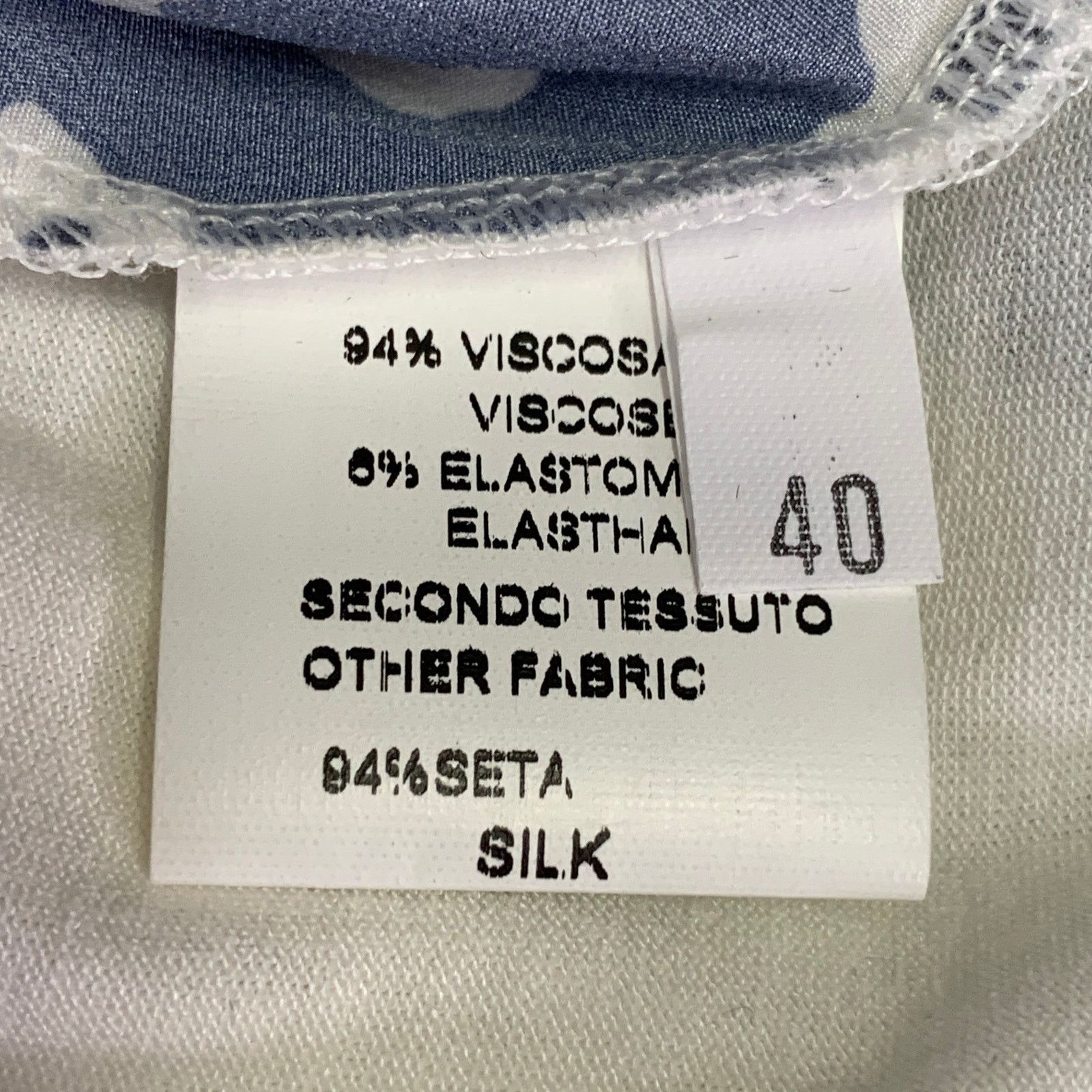 Other 4 White Blue Viscose Blend Floral 3/4 Sleeves Casual Top Size S / US 4 / IT 40 - 9 Thumbnail