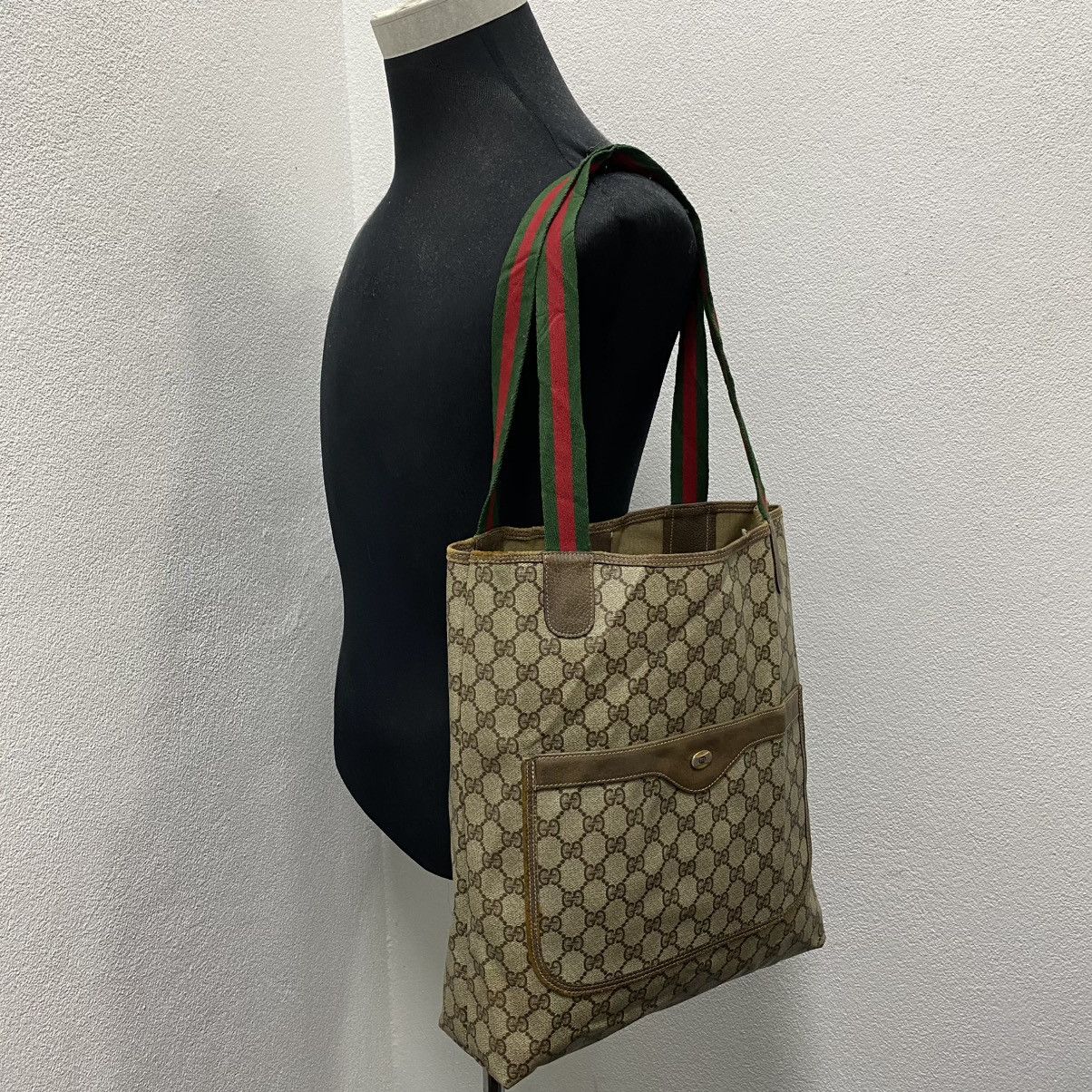 Gucci ‼️LASTDROP‼️ AUTHENTIC VINTAGE GUCCI GG SUPREME TOTE BAG Size ONE SIZE - 19 Thumbnail