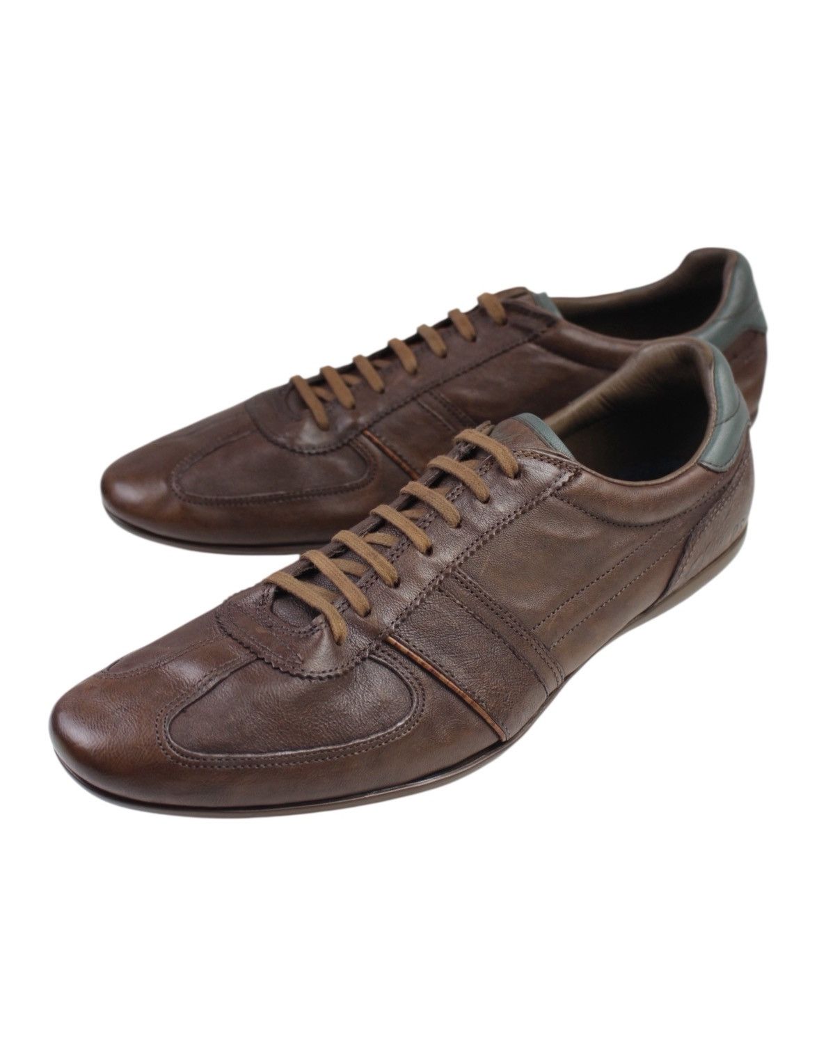 Paul Smith 2000S PAUL SMITH PS MEN’S BROWN LEATHER SNEAKERS Size US 9 / EU 42 - 2 Thumbnail
