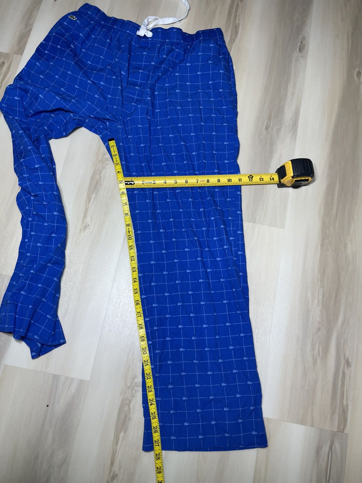 Lacoste Lacoste AOP Gator Men’s Sz XL Pajama 100% Cotton Royal Blue Size US 34 / EU 50 - 5 Thumbnail