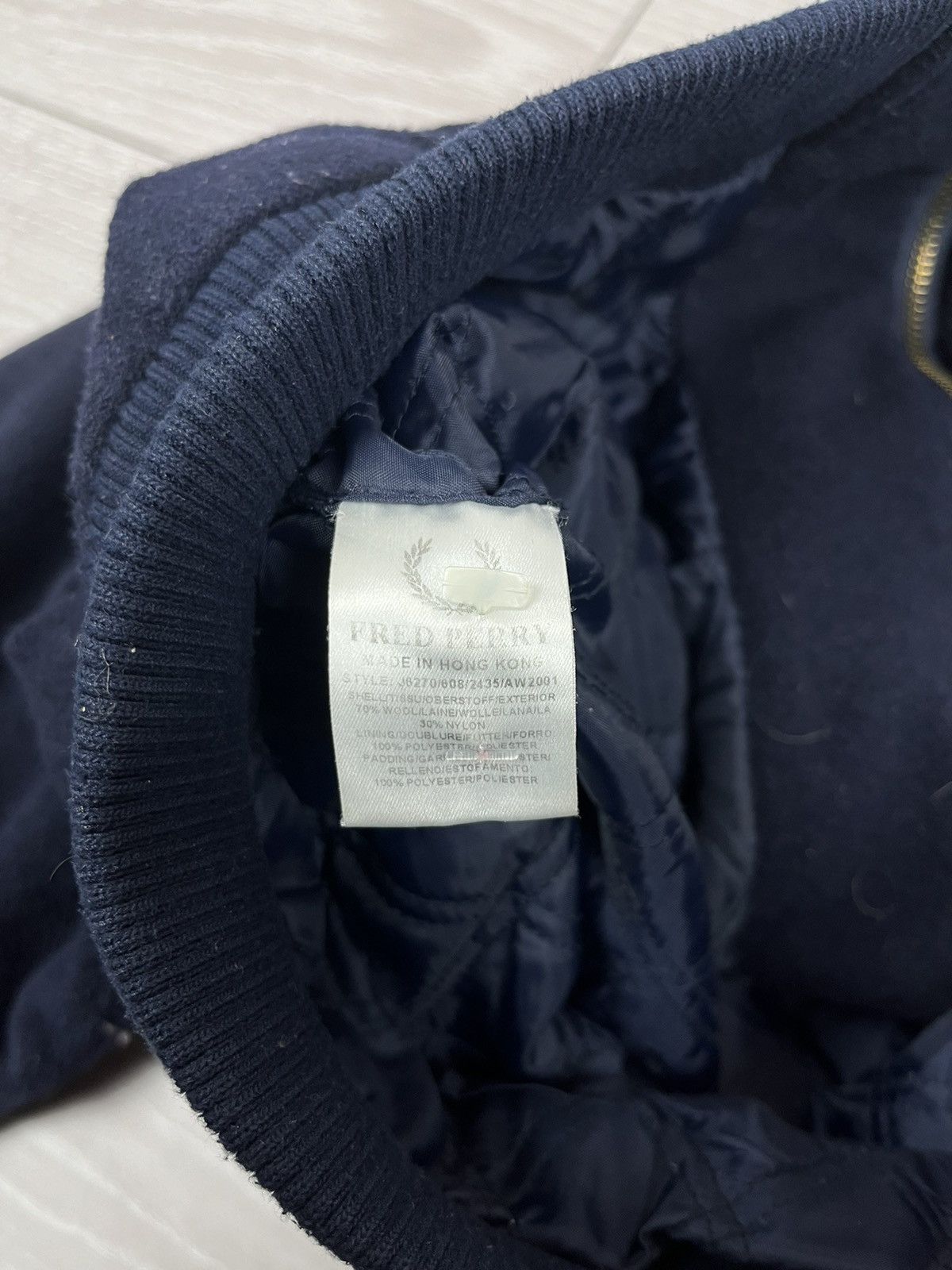 Fred Perry Fred Perry Vintage 90s Old School Wool Bomber Jacket Size US M / EU 48-50 / 2 - 9 Thumbnail