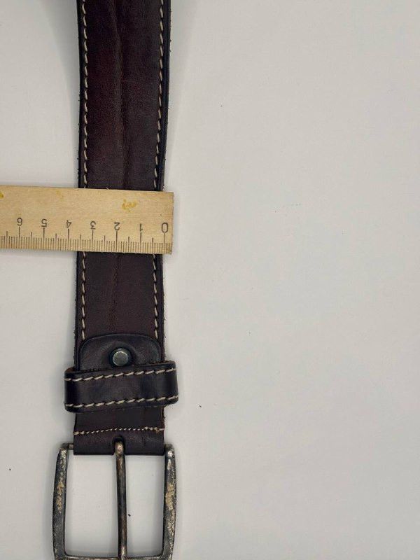 Vintage Vintage Italian Dark Brown Leather Belt INTENSO by Beluno Size ONE SIZE - 11 Thumbnail