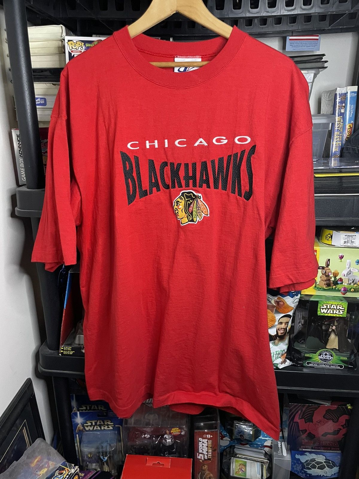 Logo Athletic × NHL × Vintage Vintage Chicago BlackHawks NHL hockey T-shirt Size US XL / EU 56 / 4 - 1 Thumbnail