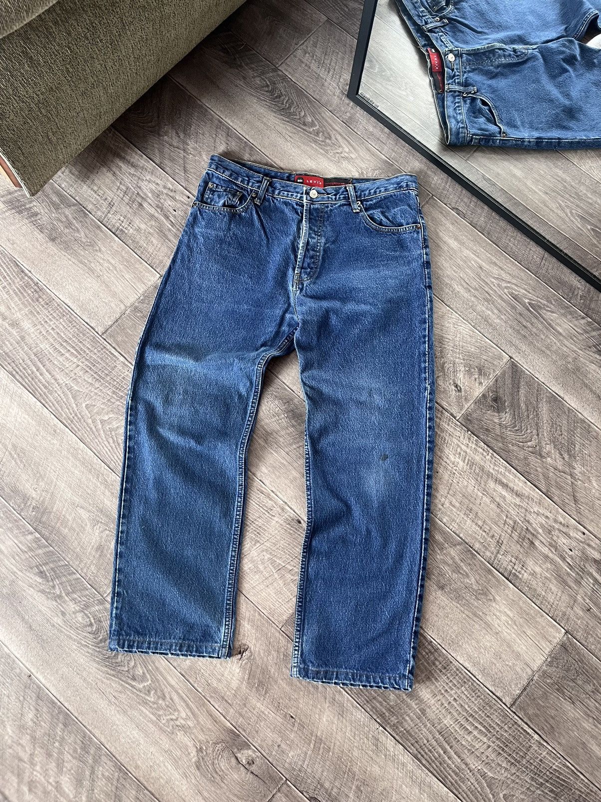 Levi's Vintage 90s Levi's 501 Blue Denim Jeans Size US 33 - 2 Thumbnail