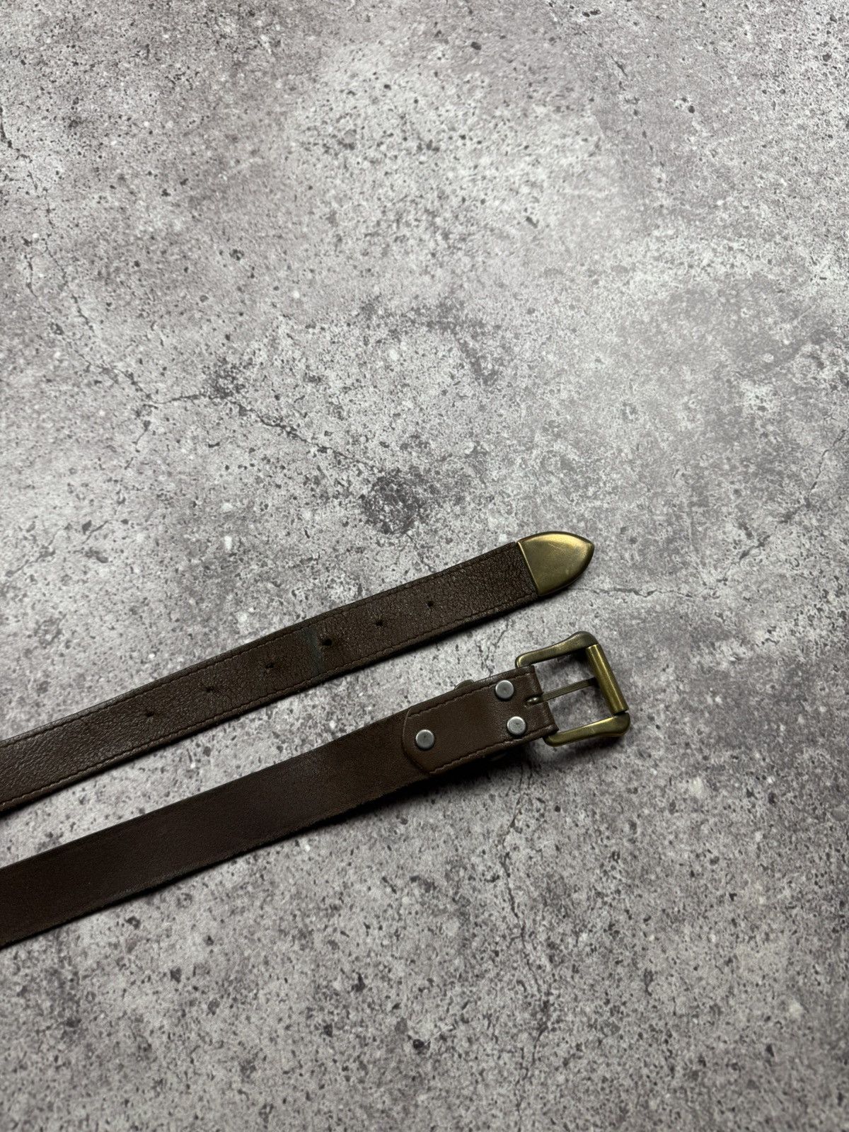 Japanese Brand 00’s NUMBER NINE STYLE WESTERN LEATHER RARE Y2K BELT VINTAGE Size ONE SIZE - 8 Thumbnail
