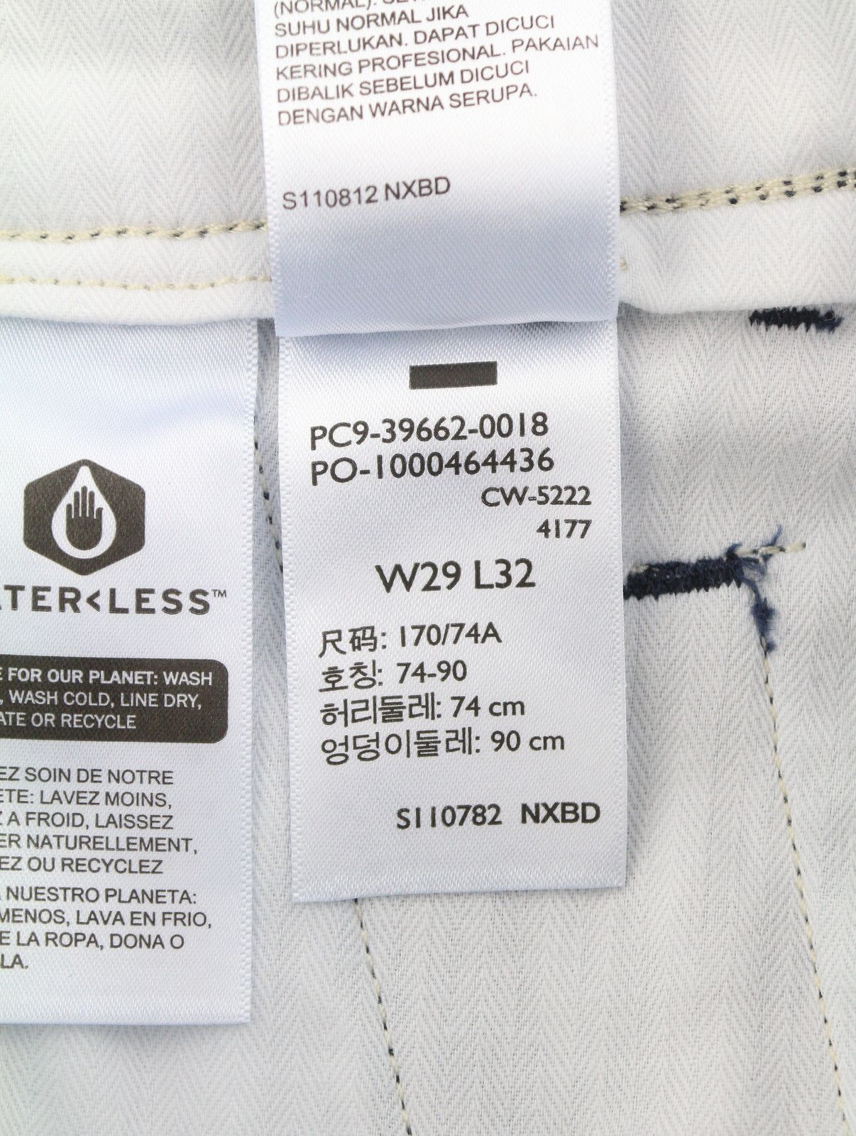 Levi's XX CHINO W29/L32 Dark Blue Straight Stretch Zip Pants 87063 Size US 29 - 10 Thumbnail