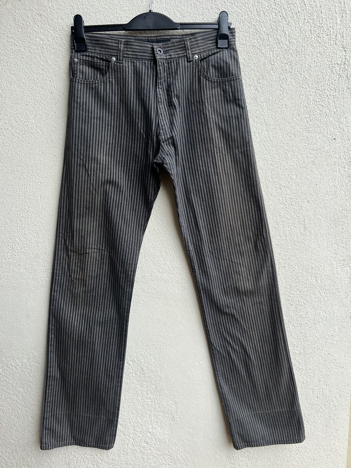Vintage NO CONCEPT BUT GOOD SENSE Japan Sun Fade Stripe Trouser Pant Size US 30 / EU 46 - 6 Thumbnail