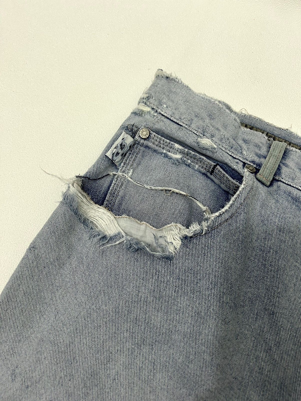 Marc Buchanan × Pelle Pelle Pele Pele Marc Buchanan Distressed Beggy Jeans Size US 36 / EU 52 - 10 Thumbnail