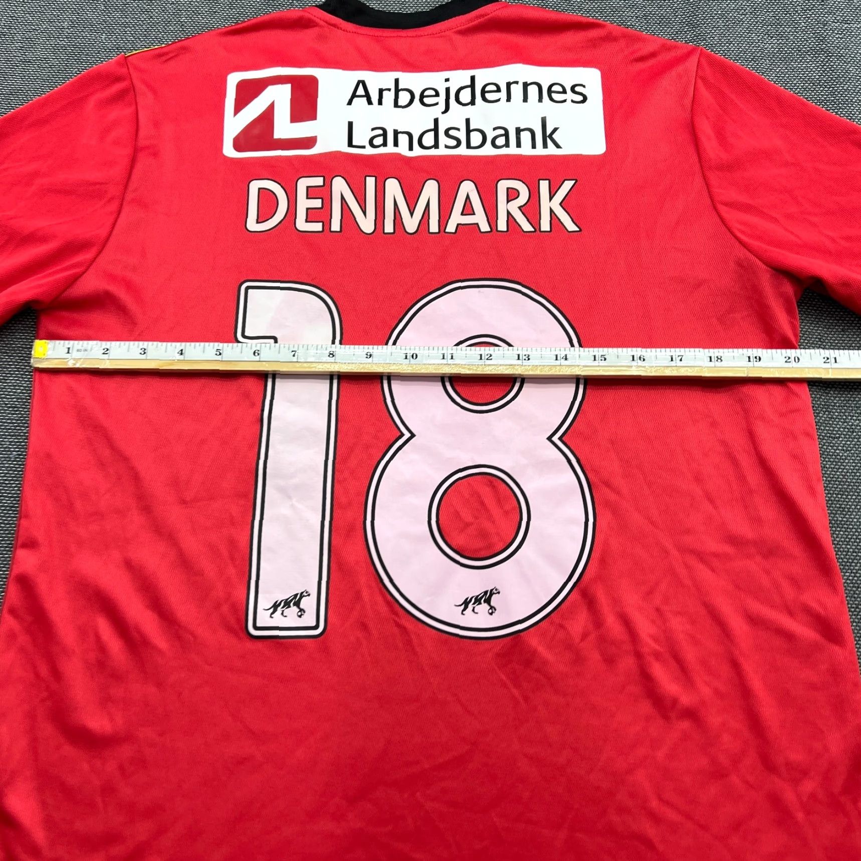 Diadora Diadora FC Nordsjaelland 2017-2018 Home Jersey Mens Large Adult Red T-Shirt Sports Football Moisture Wicking Quick Dry Size US L / EU 52-54 / 3 - 6 Thumbnail