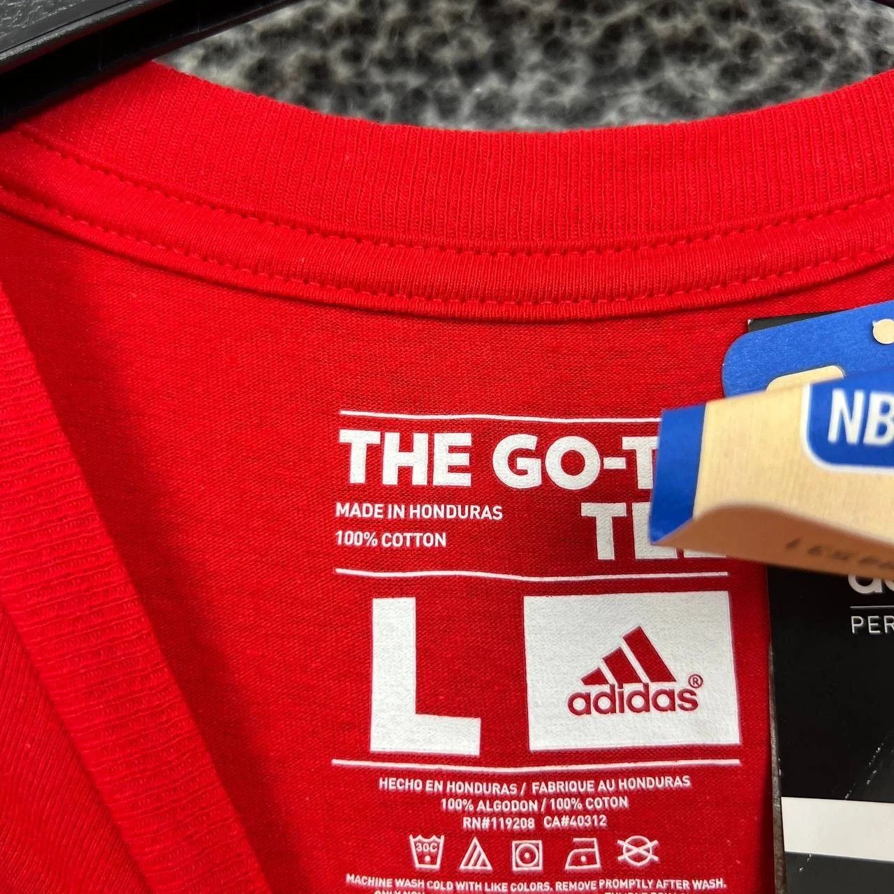 Adidas Portland Trailblazers Shirt Men Short Sleeve Cotton New L Size US L / EU 52-54 / 3 - 3 Thumbnail