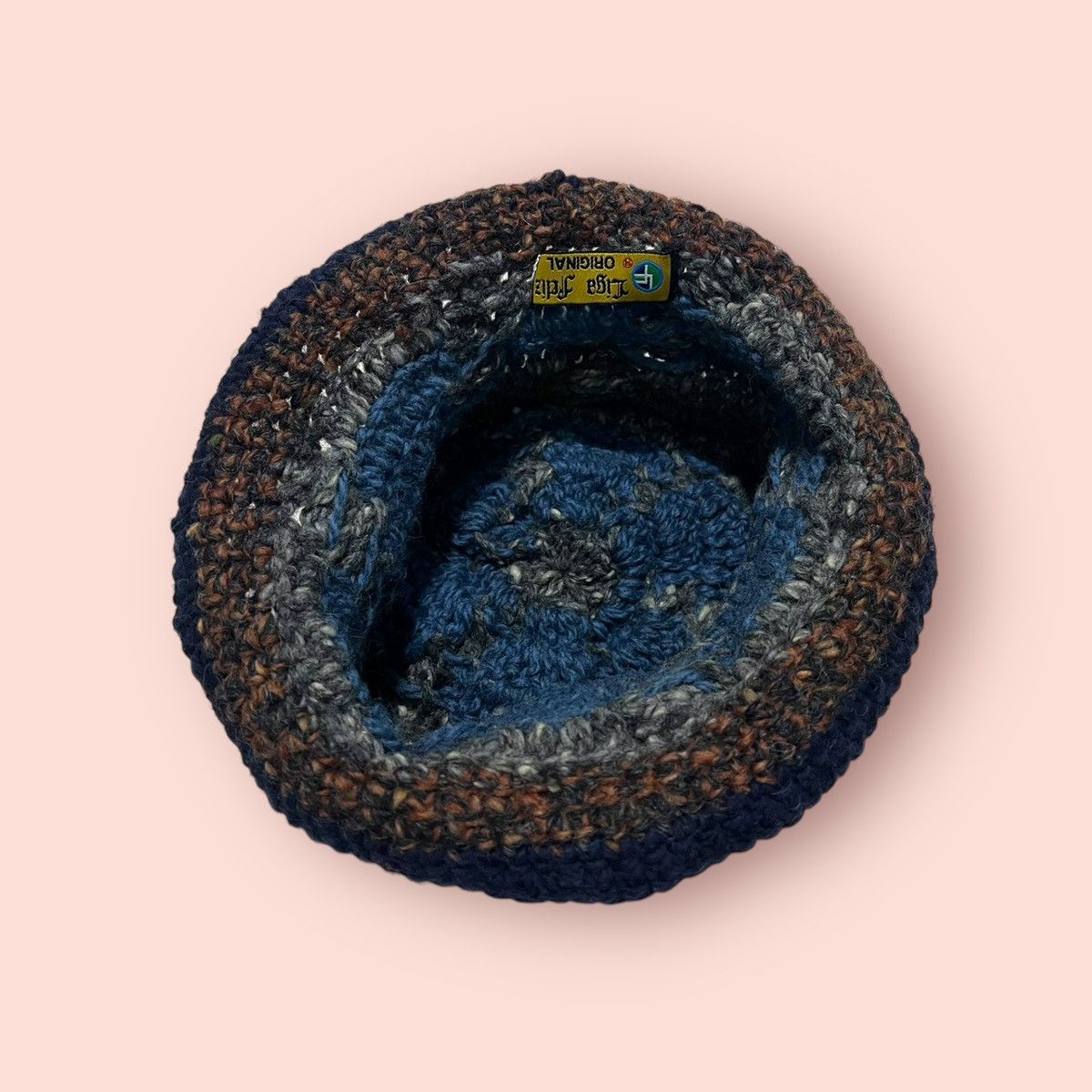 14th Addiction × Japanese Brand × Vintage VINTAGE LIGA FELIZ JAPAN CROCHET KNITTED BUCKET HAT Size ONE SIZE - 21 Thumbnail