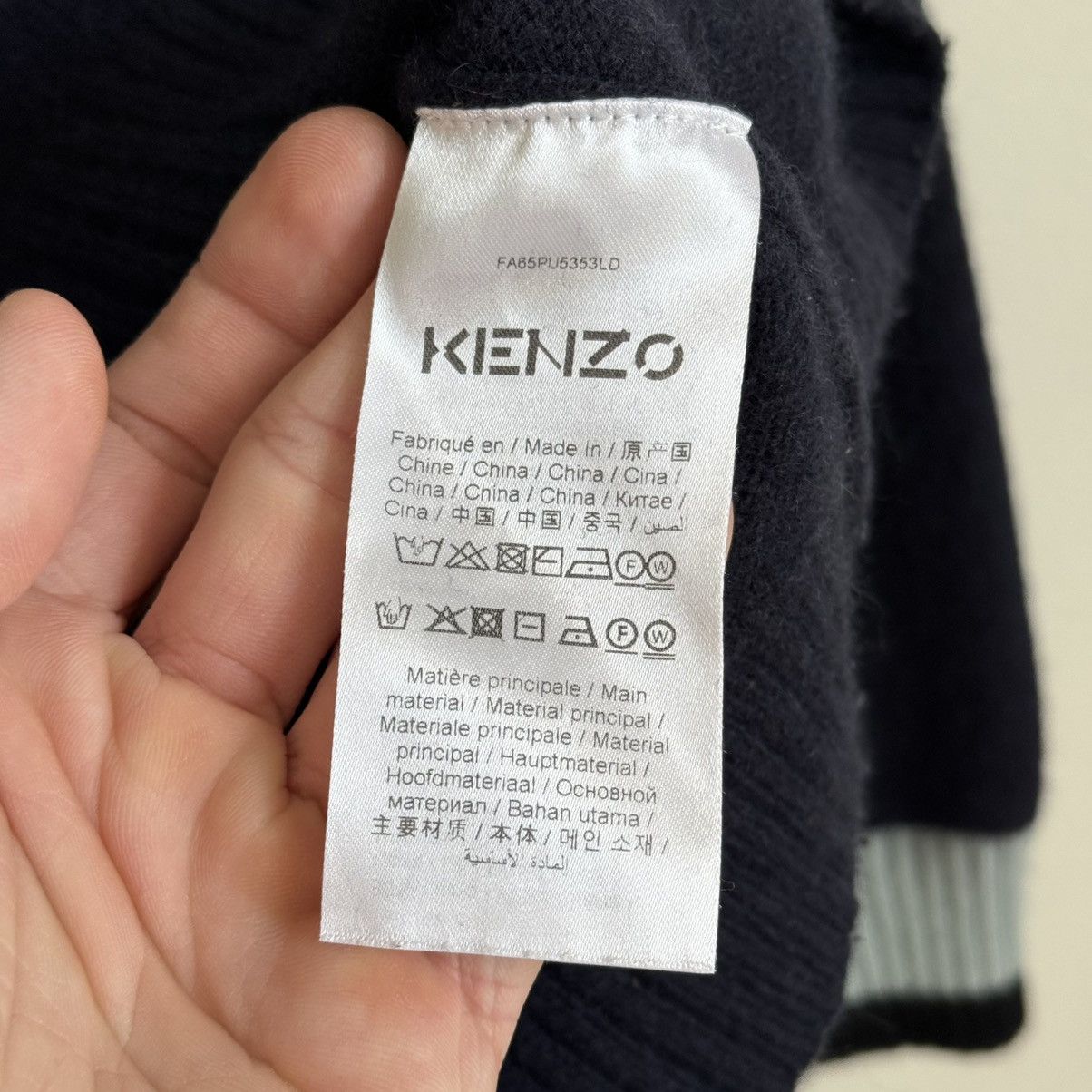 Kenzo Kenzo Wool Sweater Navy K Logo Pullover Jumper Size US S / EU 44-46 / 1 - 6 Thumbnail
