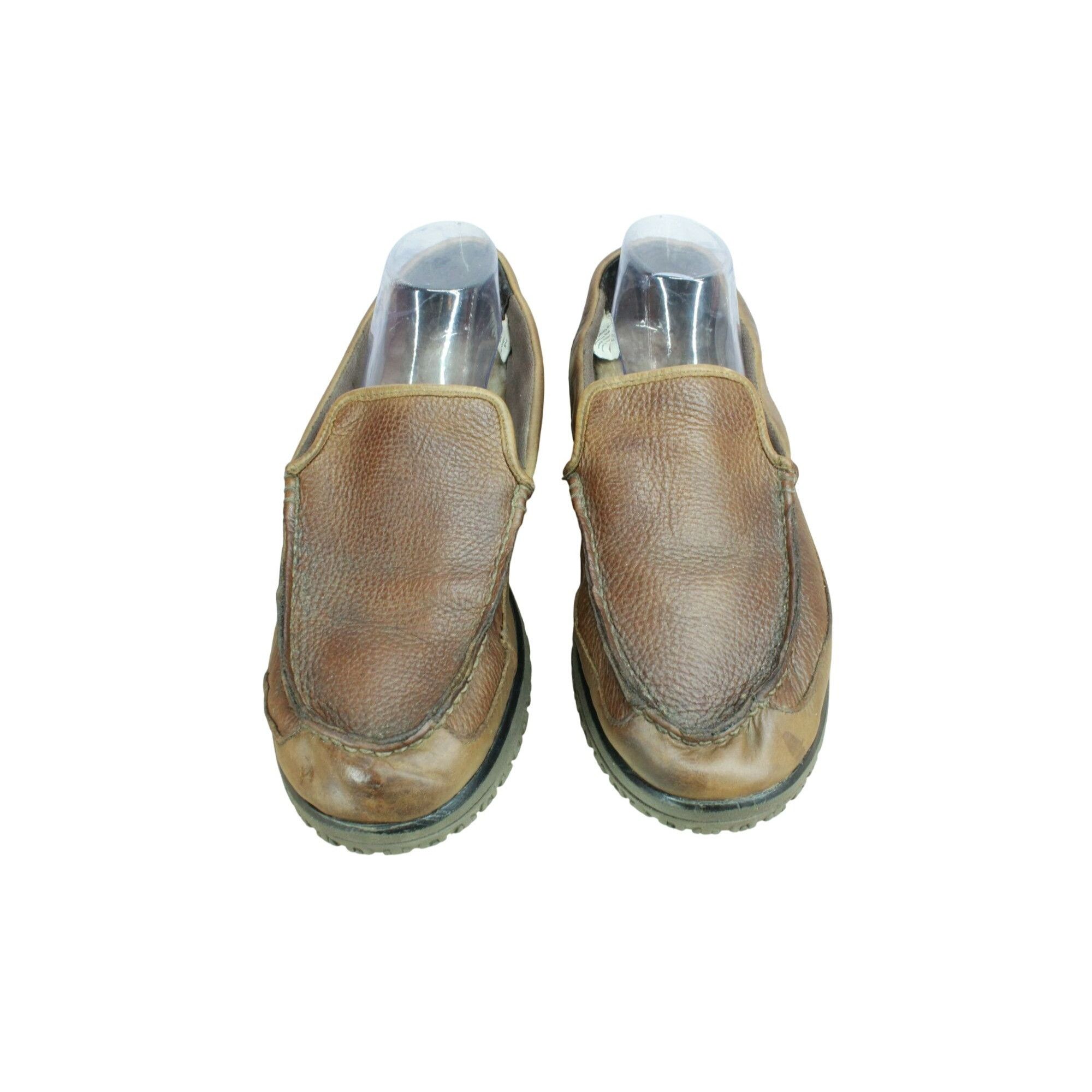L.L. Bean × Leather LL Bean All Week Shearling Lined Moccasin Slippers 11 M Size US 11 / EU 44 - 5 Thumbnail
