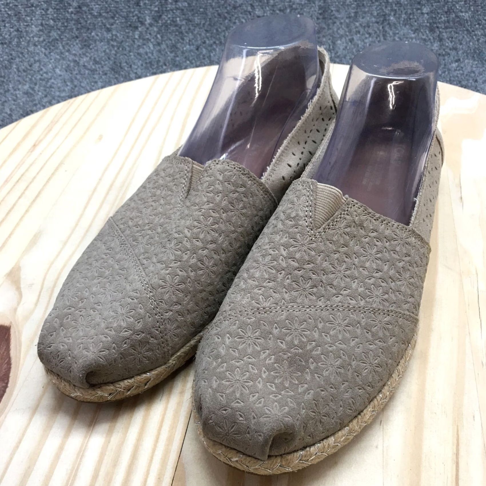 Toms TOMS Alpargatas Womens Slip-On Brown Floral Comfort Casual Flat 12 Sh Size XL / US 12-14 / IT 48-50 - 3 Thumbnail