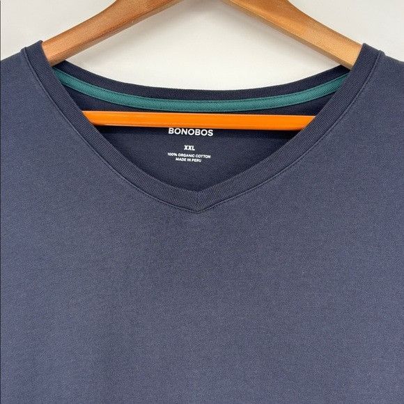 Bonobos Bonobos 100% Organic Cotton V-Neck Short Sleeve Tee Mens XXL Size US XXL / EU 58 / 5 - 3 Thumbnail