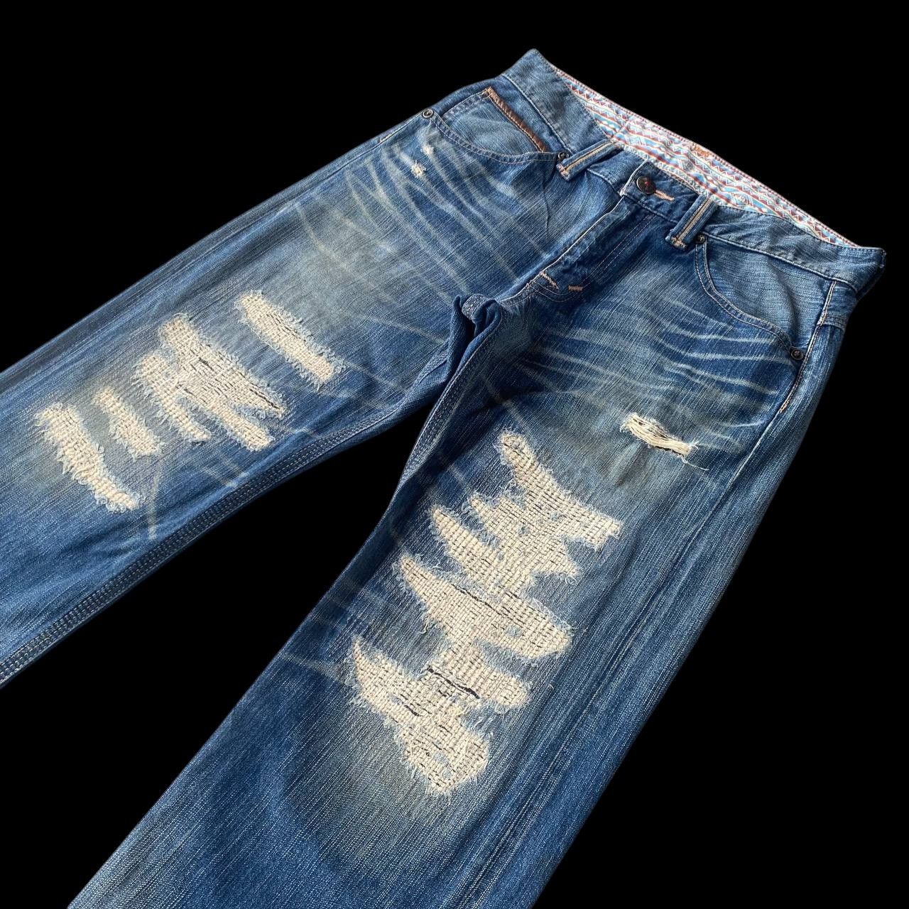 Edwin DISTRESSED CLAWMARKS EDWIN EXCLUSIVE VINTAGE DENIM Size US 33 - 6 Thumbnail