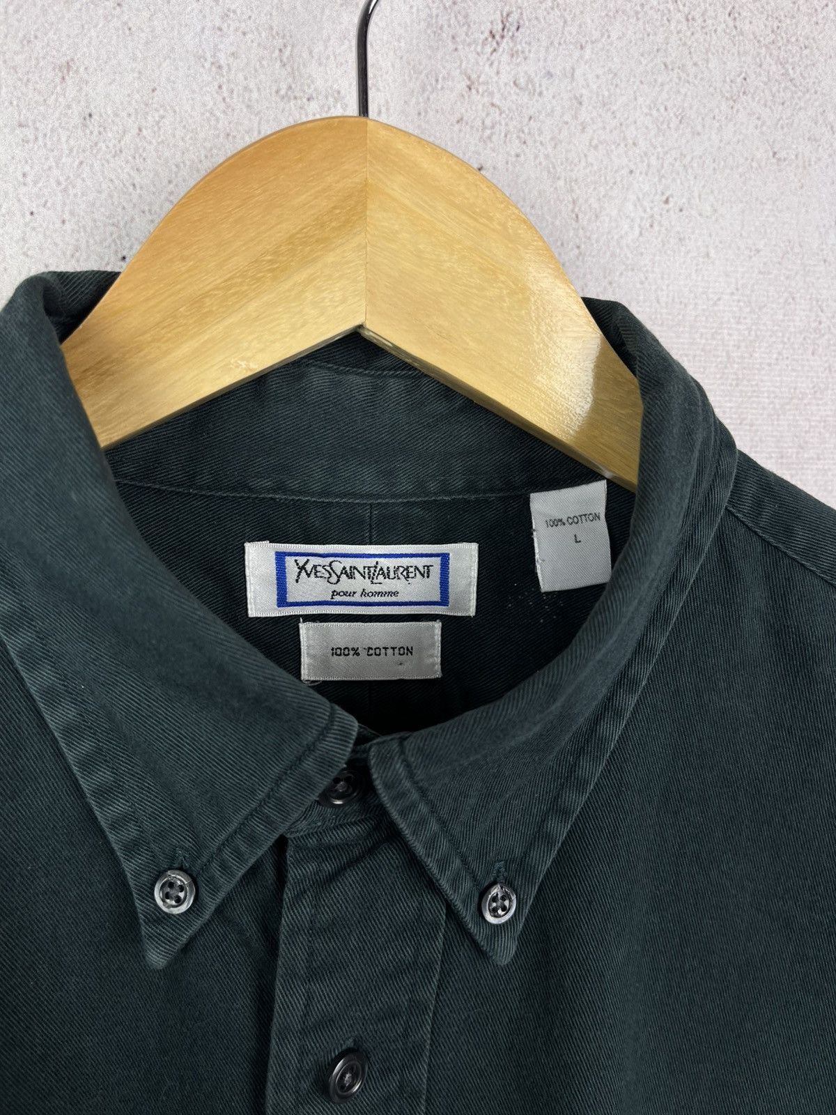 Yves Saint Laurent Vintage Yves Saint Laurent Heavy Button Up Shirt YSL 90s Y2K Size US XL / EU 56 / 4 - 7 Thumbnail