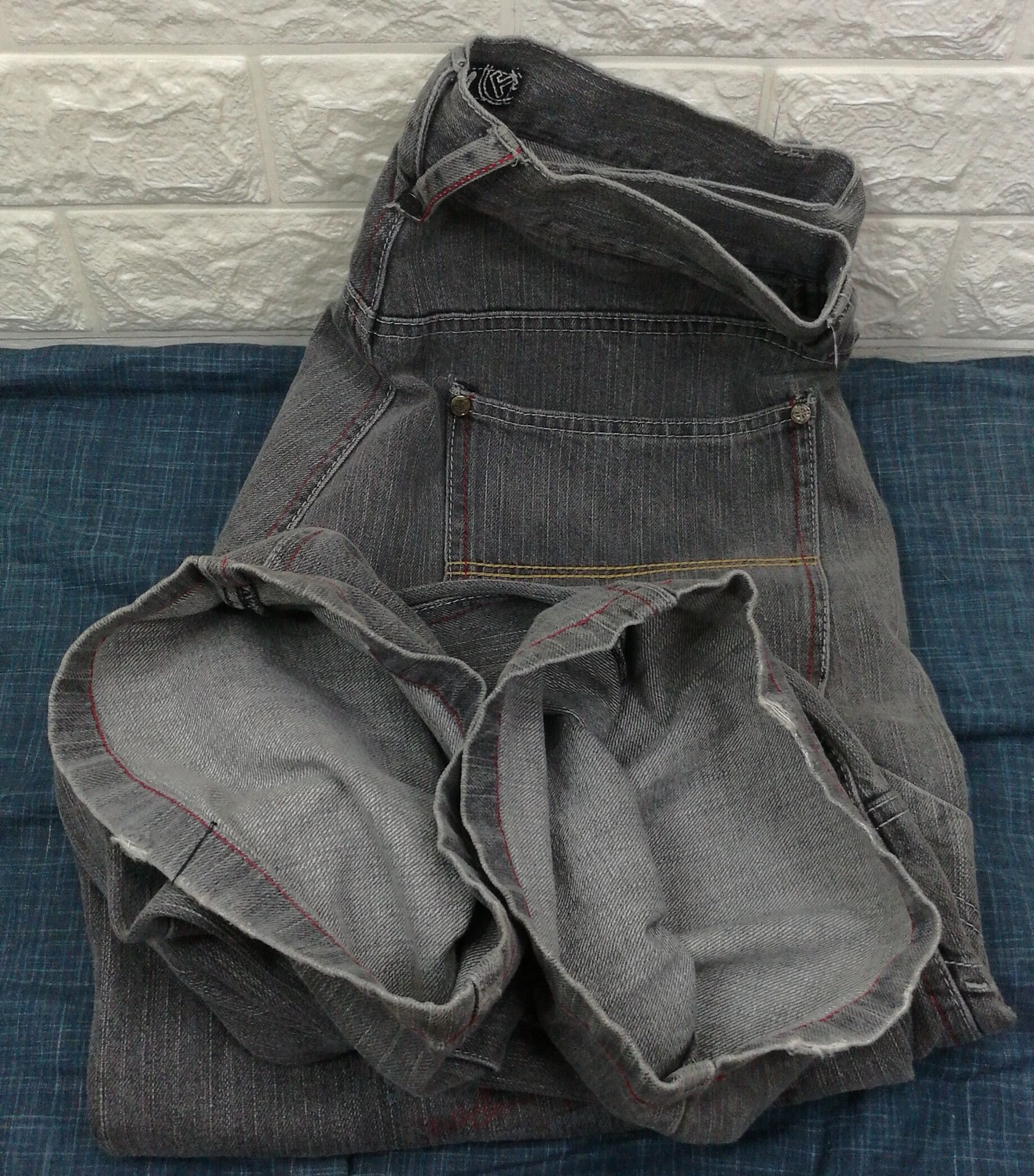 Hobo Vintage Hobo Faded Black Multi Pocket Cargo Wide Baggy Jeans Size US 32 / EU 48 - 14 Thumbnail