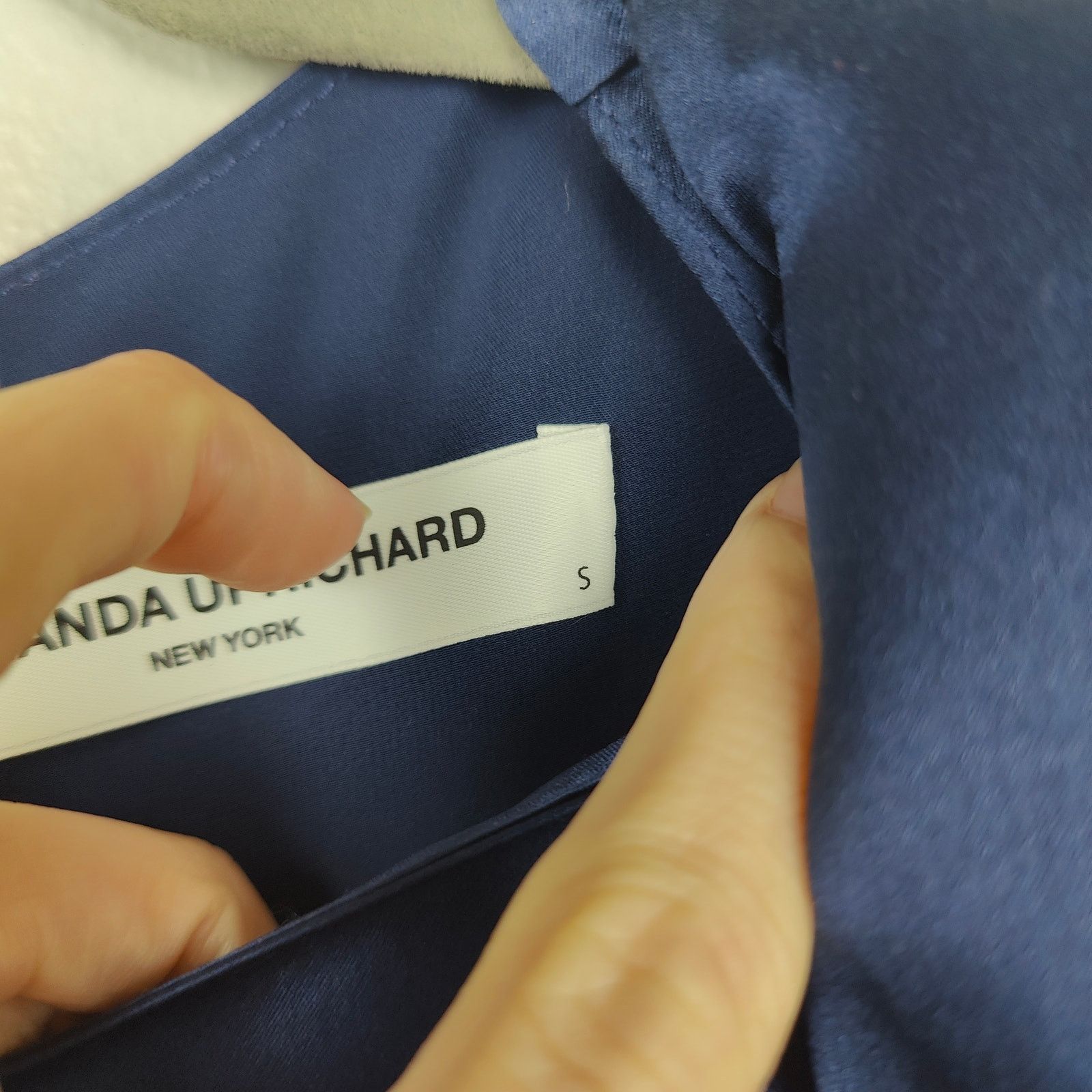 Amanda Uprichard Amanda Uprichard Aisling Dress Womens Small Navy Blue Size S / US 4 / IT 40 - 7 Thumbnail