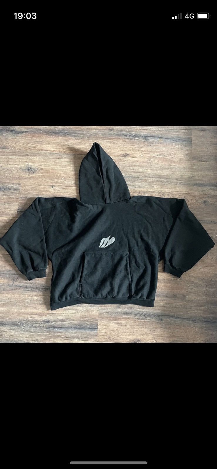 image of Donda Doves Hoodie Kanye West in Black, Men's (Size Small)