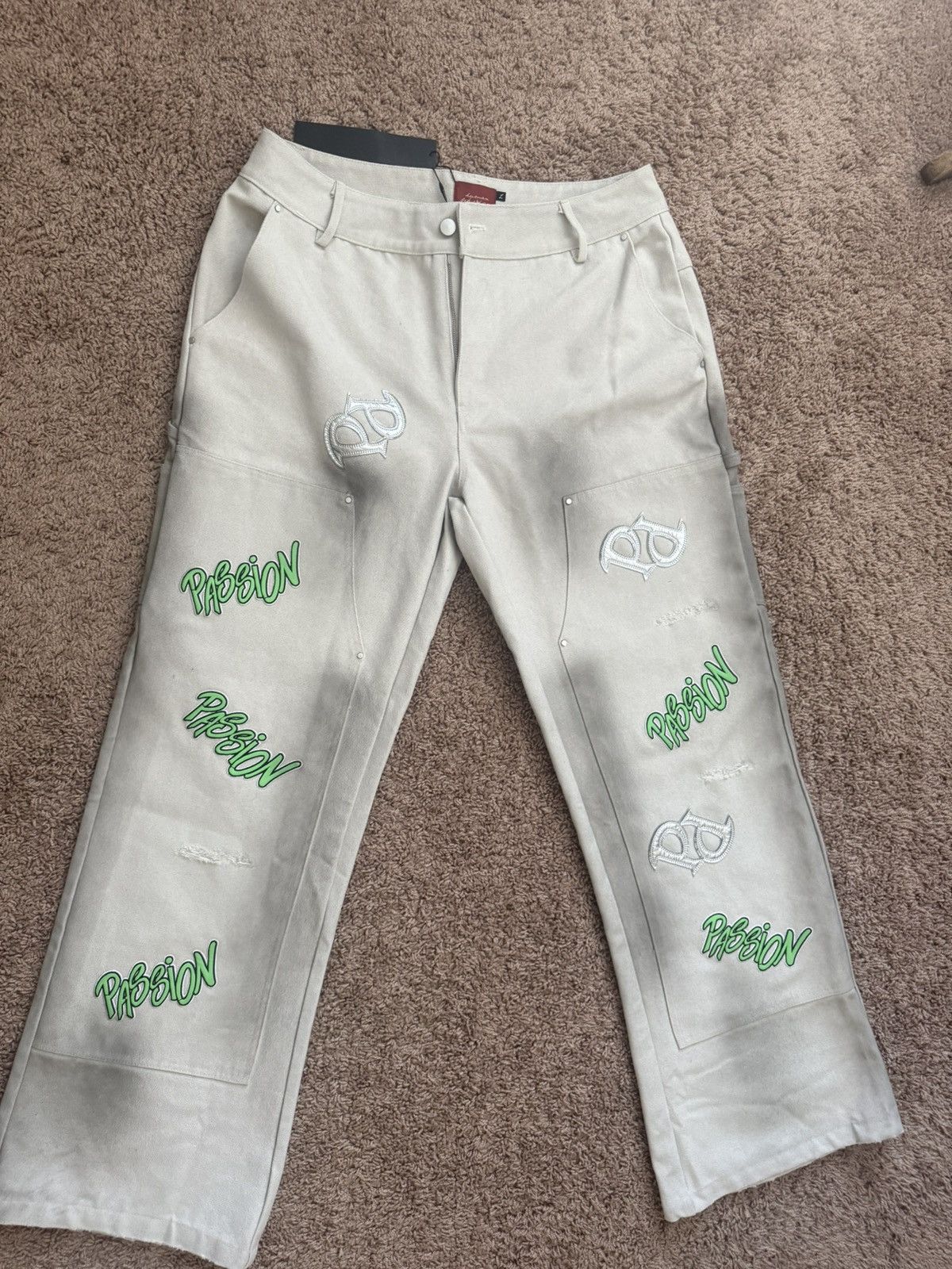 Other Human passion light gray carpenter pants size L Size US 34 / EU 50 - 1 Thumbnail
