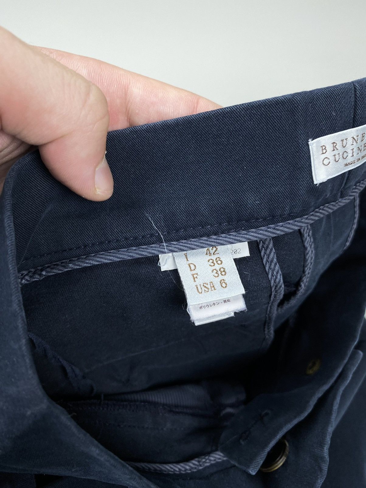 Brunello Cucinelli Brunello Cucinelli Women’s Cotton Trousers Pants Size 28" / US 6 / IT 42 - 7 Thumbnail