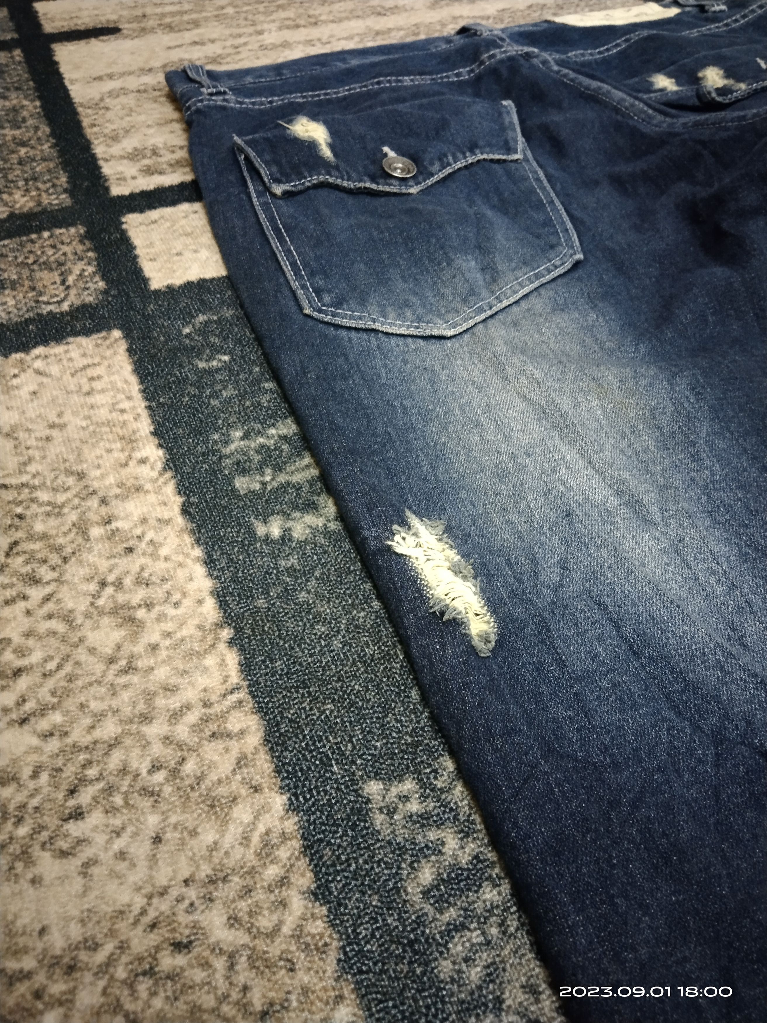 Japanese Brand SiCK RIPED ANTFUL DENIM PANTS Size US 33 - 8 Thumbnail