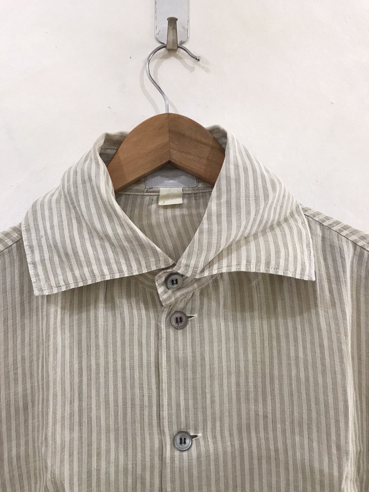 Comme des Garcons Homme 80s Comme des garcons Homme Linen Shirt Size US XXL / EU 58 / 5 - 2 Thumbnail