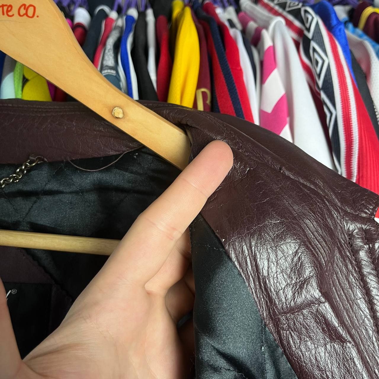 Vintage Vintage St Michael Real Leather Biker Brown Bomber Jacket Size US M / EU 48-50 / 2 - 13 Thumbnail