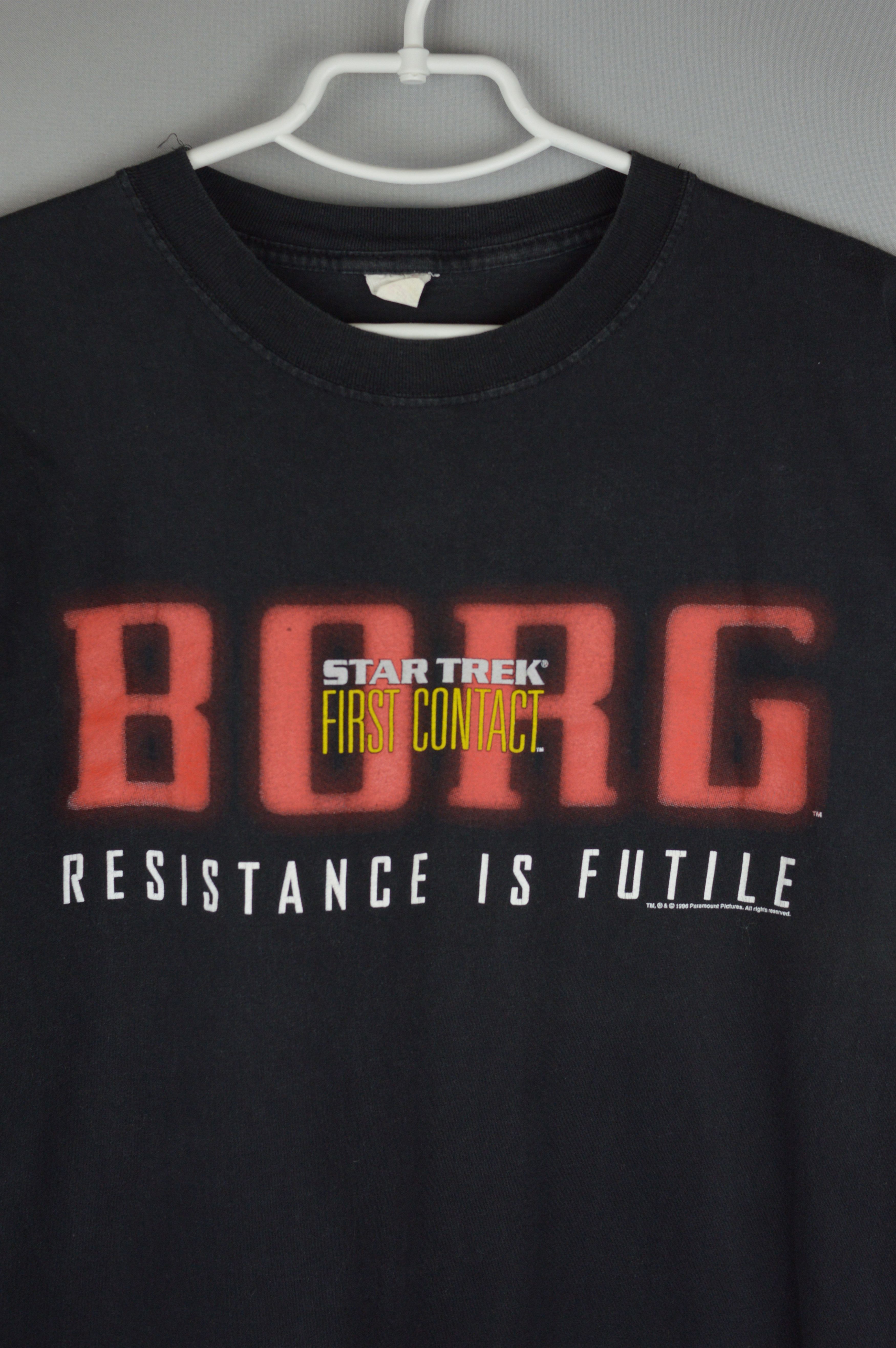 Vintage Vintage Star Trek Borg First Contact 1996 t shirt Size US L / EU 52-54 / 3 - 2 Thumbnail