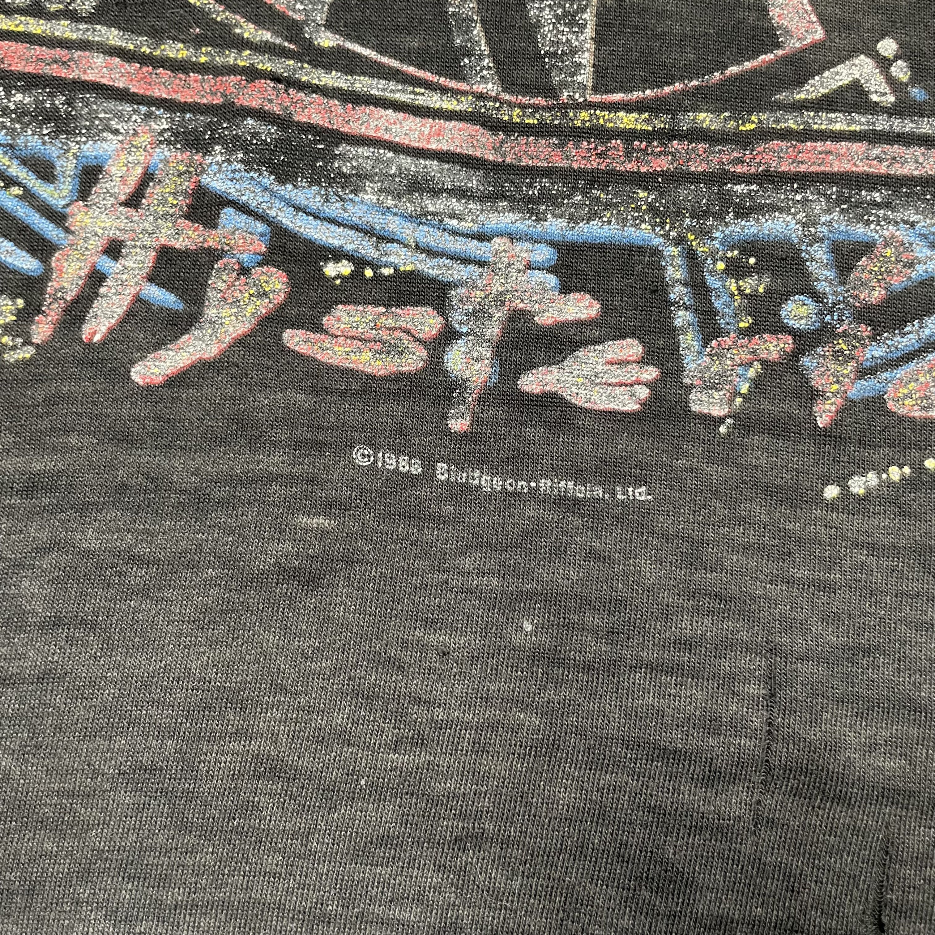 Band Tees × Vintage VIntage 80s Def Leppard Hysteria Tour Concert Tshirt Faded Size US L / EU 52-54 / 3 - 4 Thumbnail