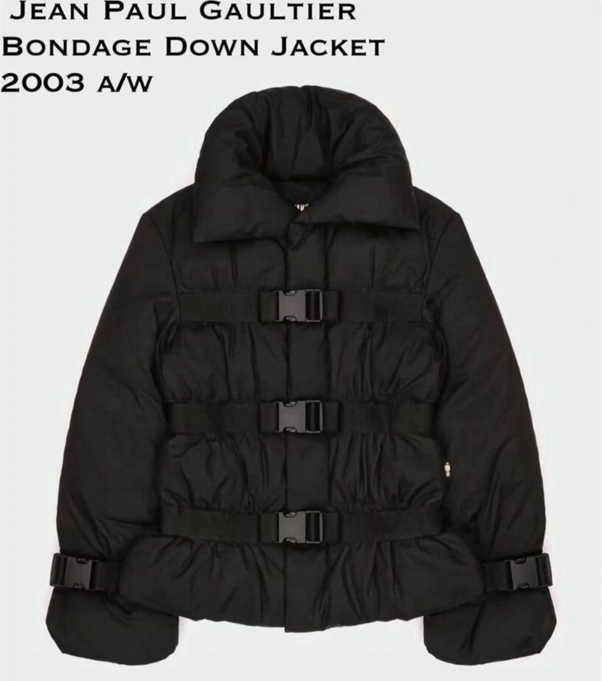 Jean Paul Gaultier Jean Paul Gaultier Bondage Down Jacket 03aw Size US S / EU 44-46 / 1 - 1 Thumbnail