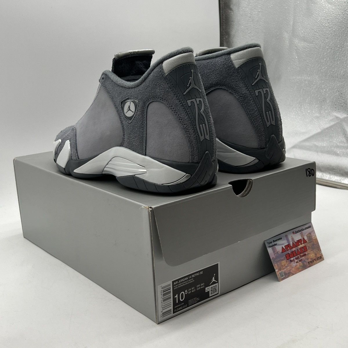 Jordan Brand Air Jordan 14 flint grey Size US 10.5 / EU 43-44 - 4 Thumbnail