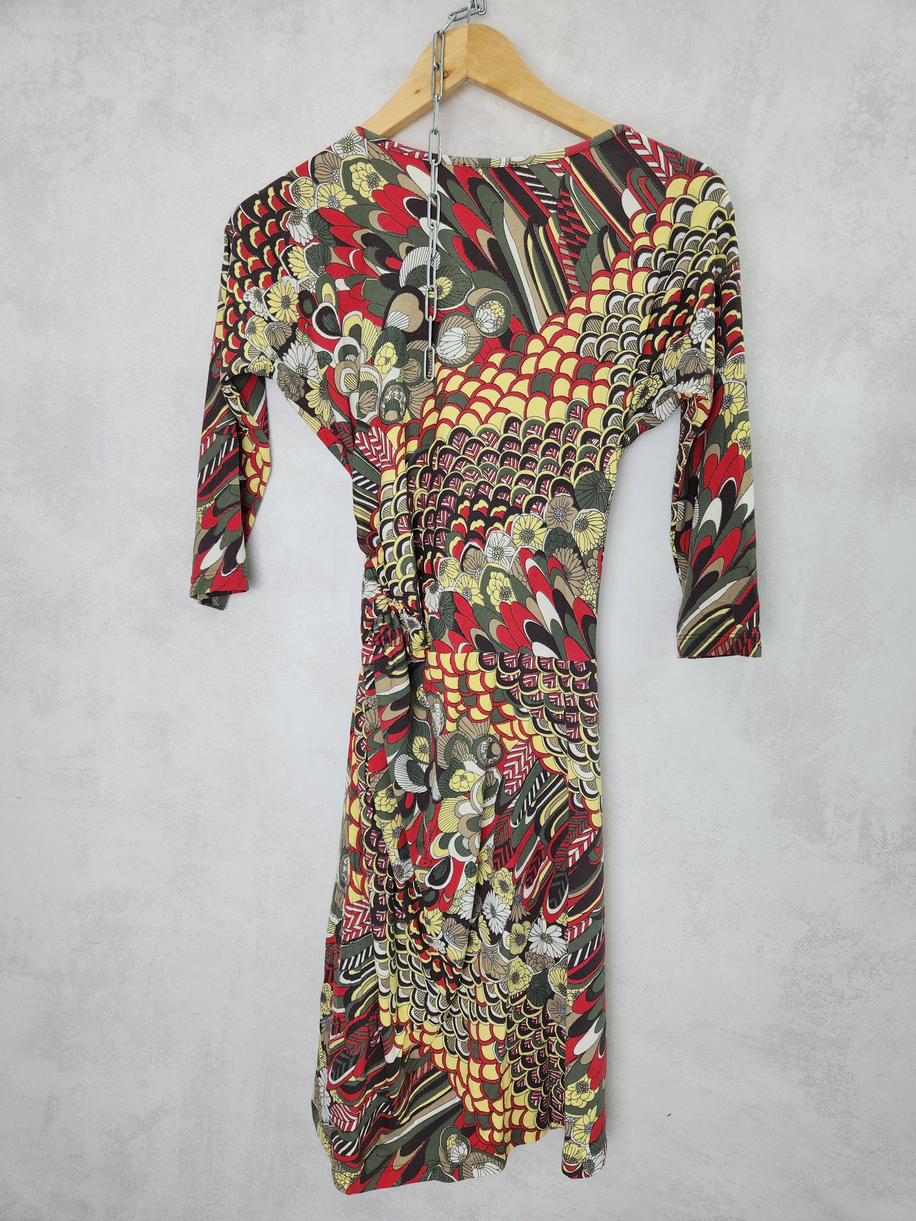 Roberto Cavalli Roberto Just Cavalli Wrap Sexy floral printed mini dress Size M / US 6-8 / IT 42-44 - 7 Thumbnail