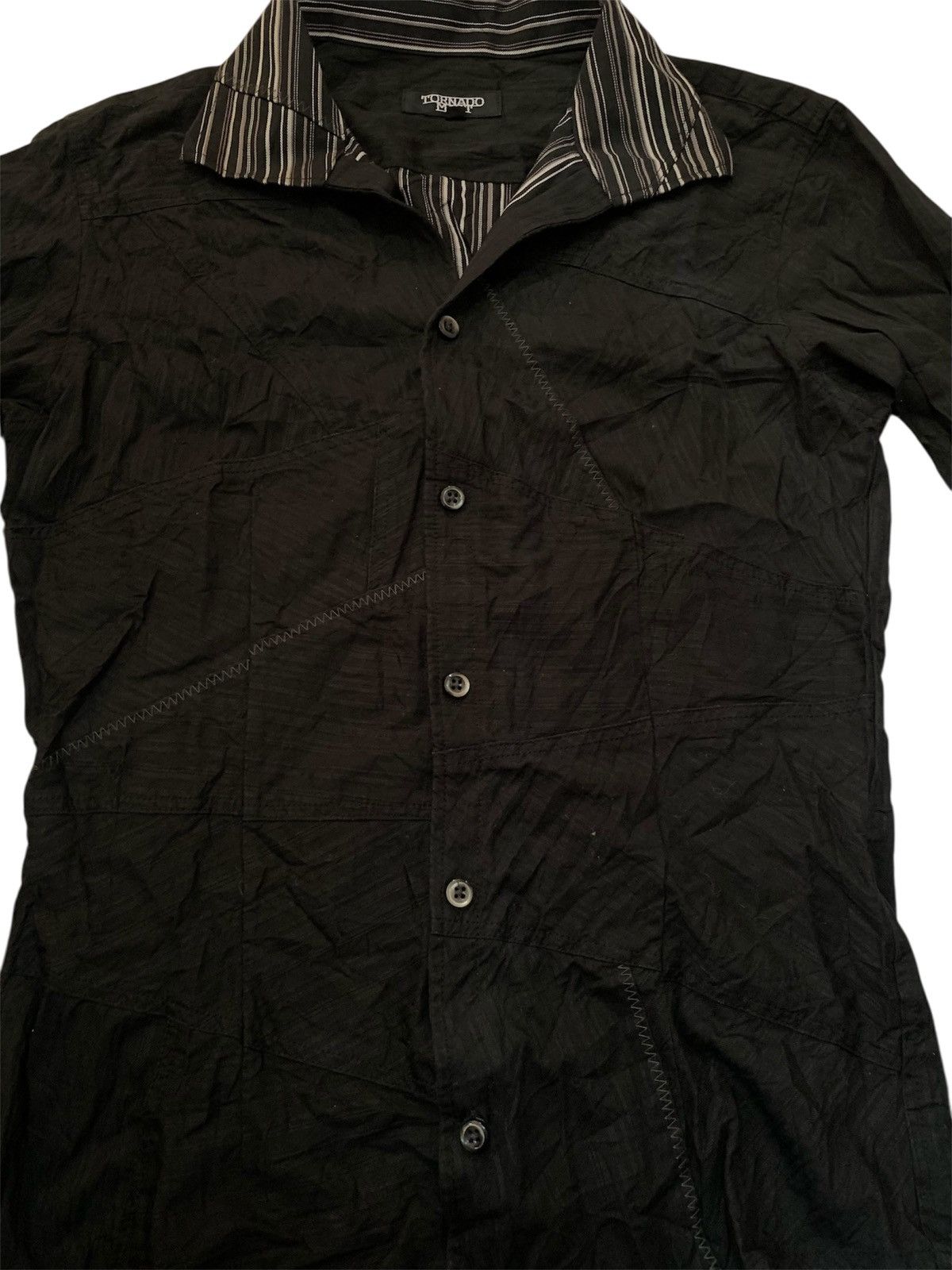 Japanese Brand × Tornado Mart Tornado Mart Patchwork Style Shirts Size M / US 6-8 / IT 42-44 - 2 Thumbnail