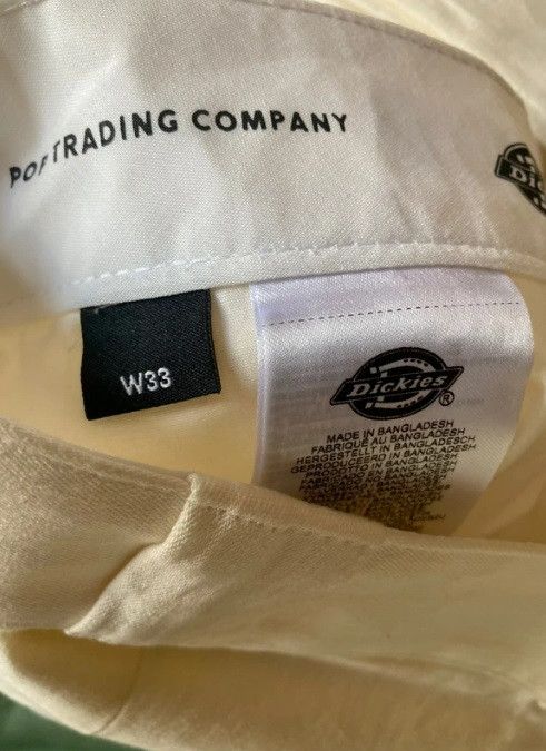 Dickies Pop Trading Company work pants off white 33 new Size US 33 - 7 Thumbnail