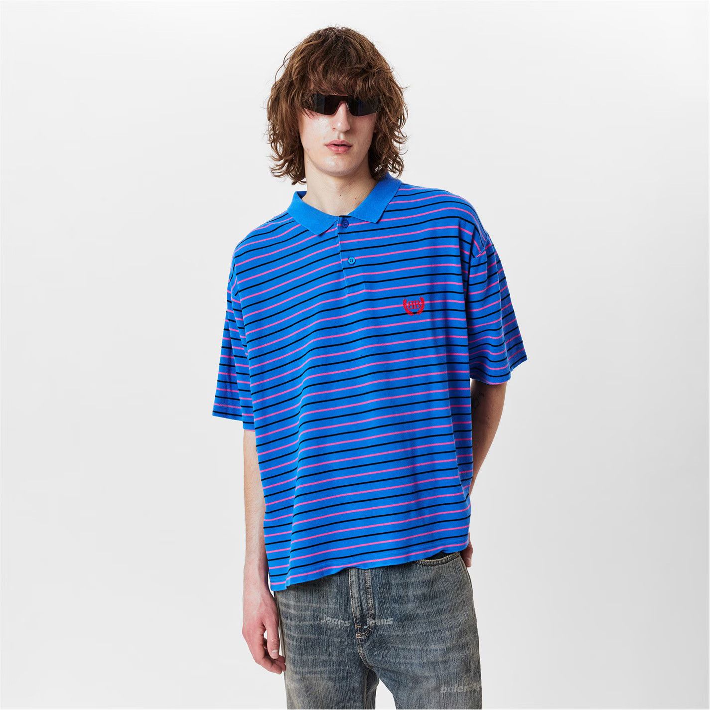 Balenciaga o1g2r1mq0226 Regular Short Sleeve Polo Shirt In Multicolor Size US S / EU 44-46 / 1 - 2 Thumbnail