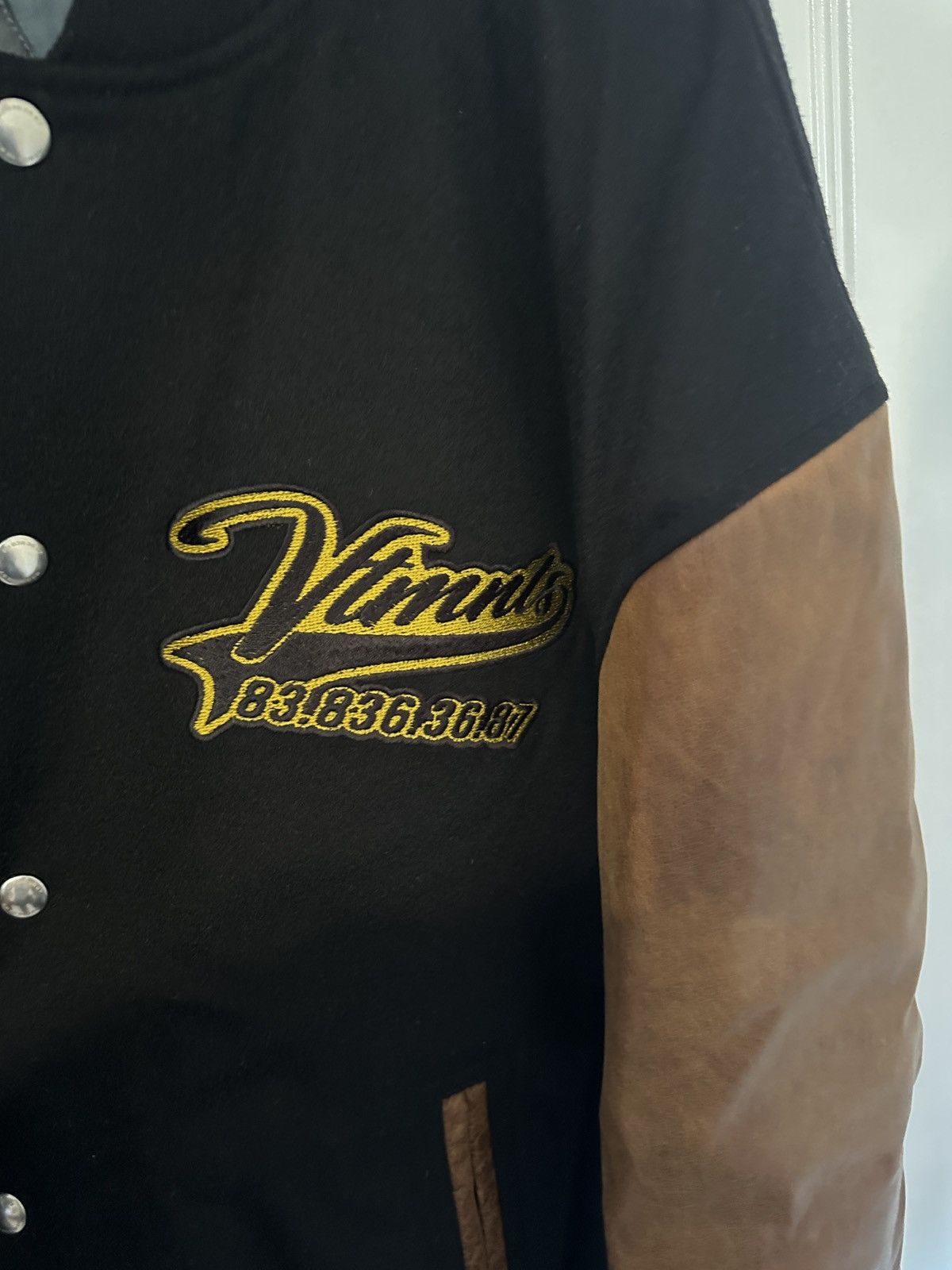 Vetements Vetements Vtmnts Leather Sleeve Wool Bomber Jacket Size US M / EU 48-50 / 2 - 2 Thumbnail