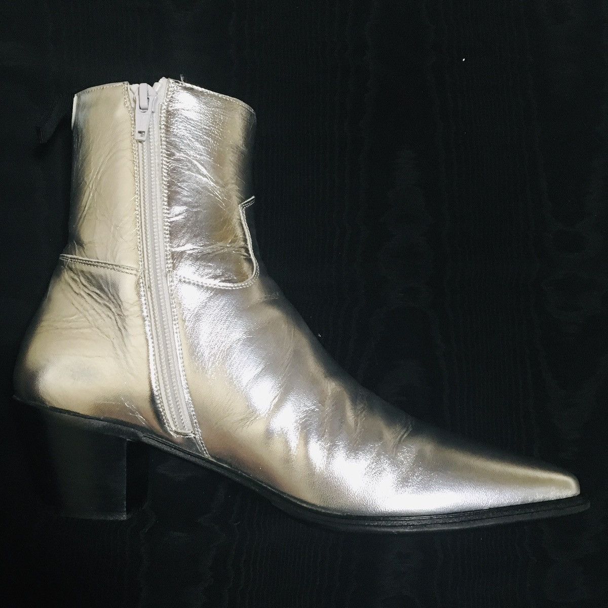 Celine × Hedi Slimane CELINE 19SS Hedi Slimane Silver Jacno 60 Size IT39 Size US 6 / EU 39 - 2 Thumbnail