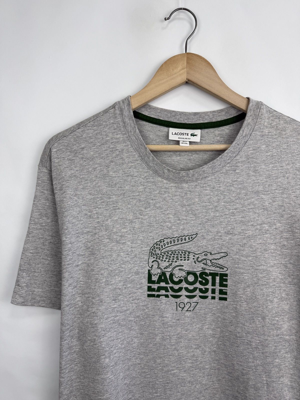 Lacoste 🇫🇷 Lacoste Regular Fit T-Shirt Made in France Rare Size US XXL / EU 58 / 5 - 7 Thumbnail