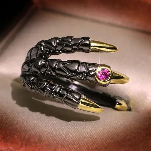 Jewelry Dragon Claw Ring Size ONE SIZE - 2 Thumbnail