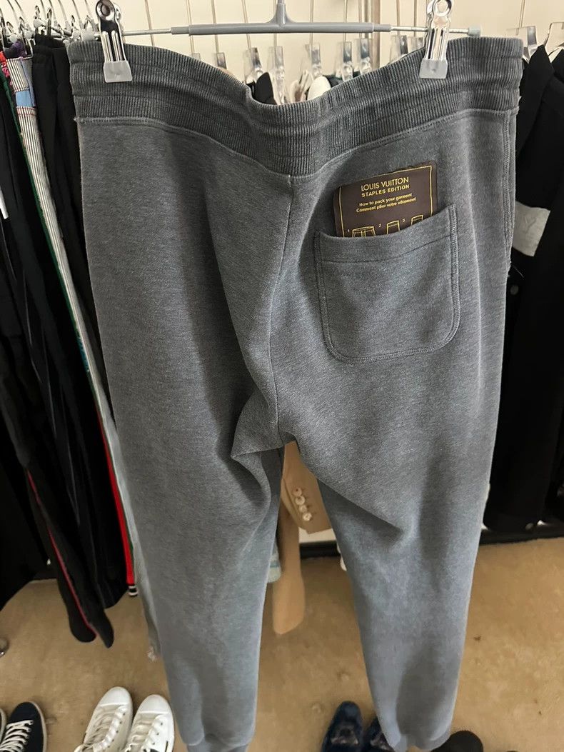 Louis Vuitton Louis Vuitton size m Grey illustrated bib pants Size US 28 / EU 44 - 1 Thumbnail