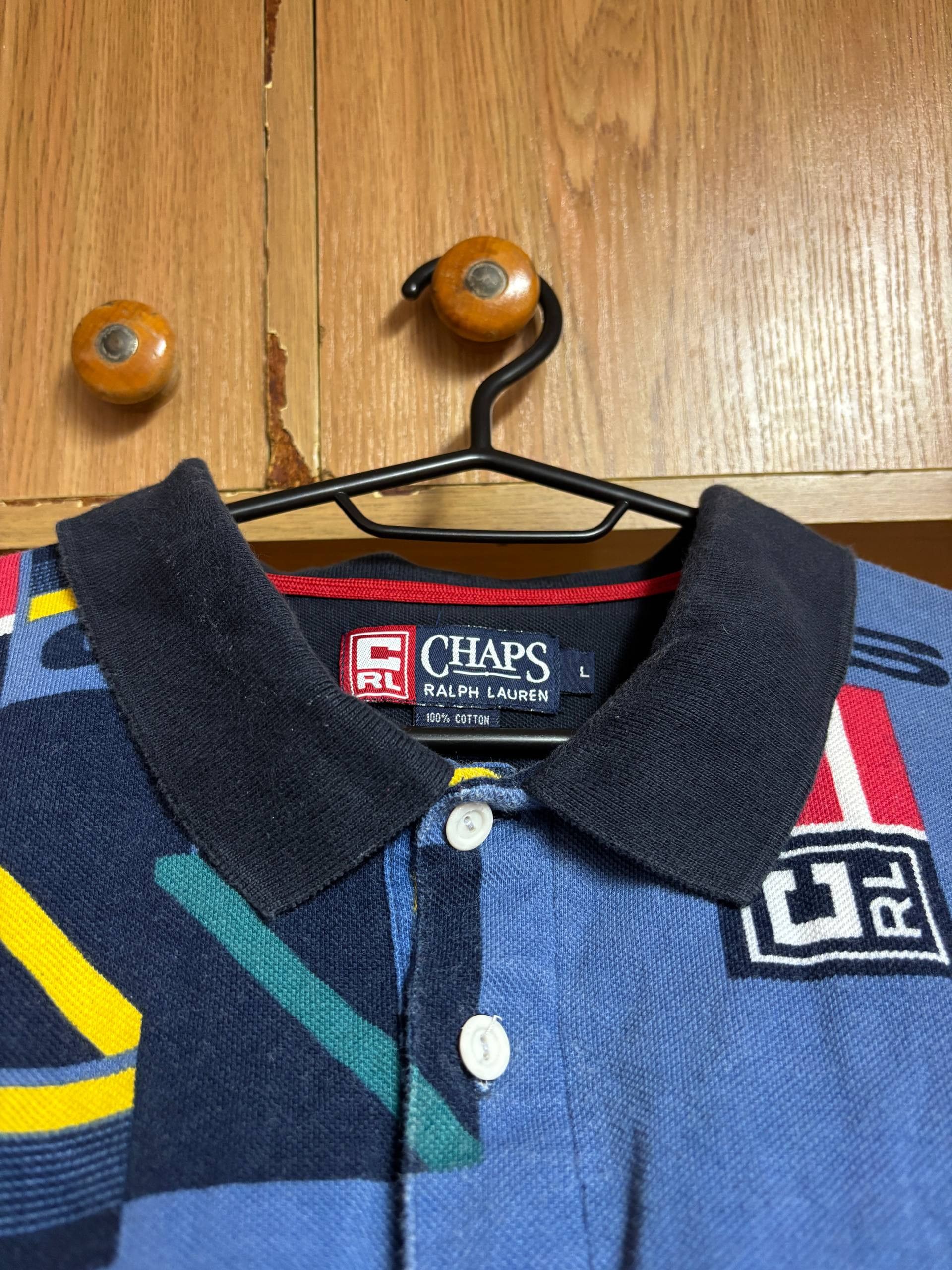 Polo Ralph Lauren 👕 Chaps Ralph Lauren Vintage Polo – Nautical Flag Print Size US L / EU 52-54 / 3 - 3 Thumbnail