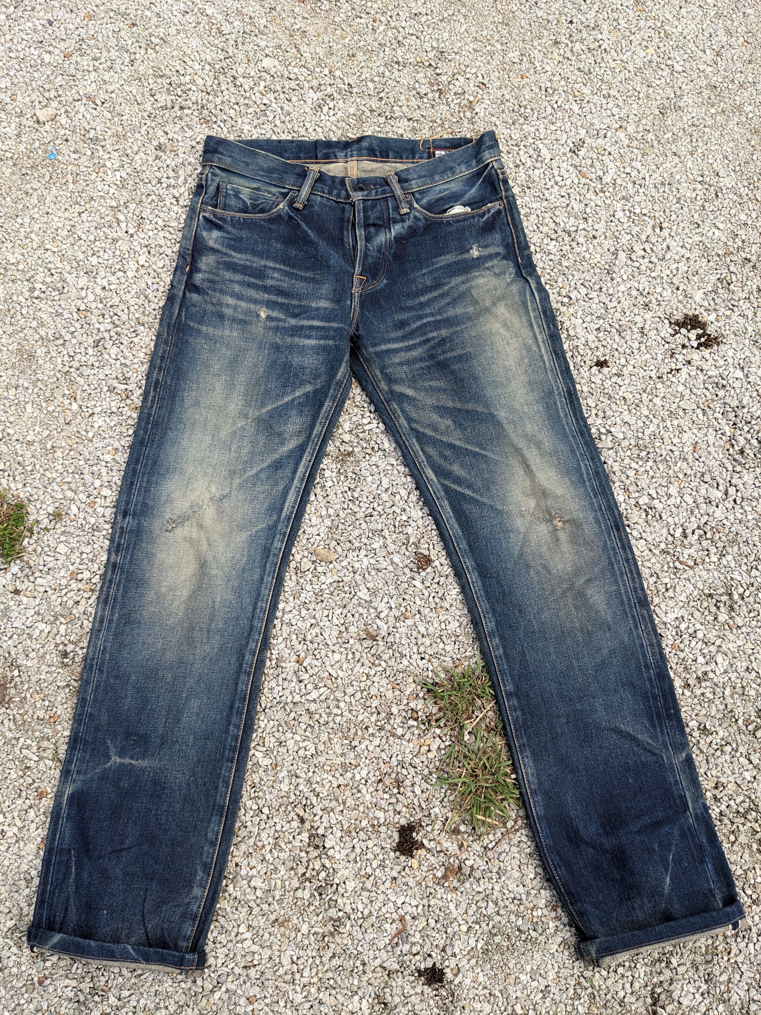 Japanese Brand × KURO Kuro Faded Selvedged Slim Fit Japanese Denim Size US 28 / EU 44 - 2 Thumbnail