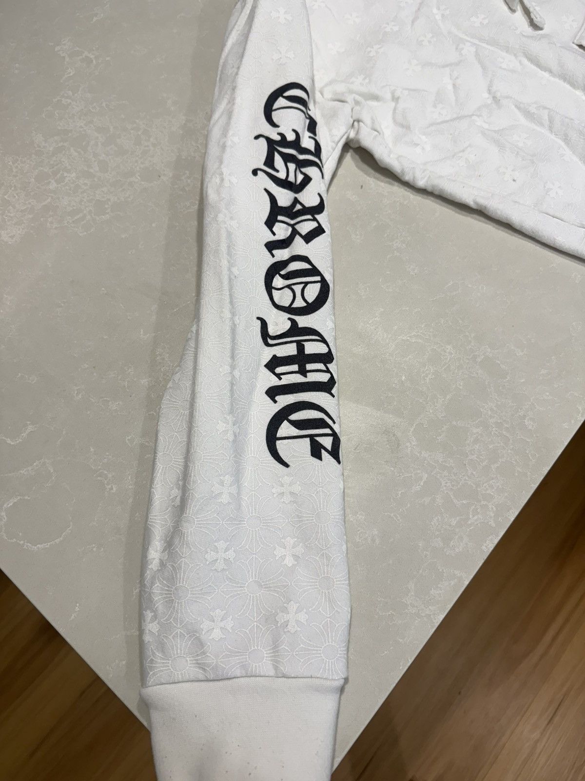 Chrome Hearts All Over Monogram Hooded Sweatshirt White Size US XXL / EU 58 / 5 - 11 Thumbnail