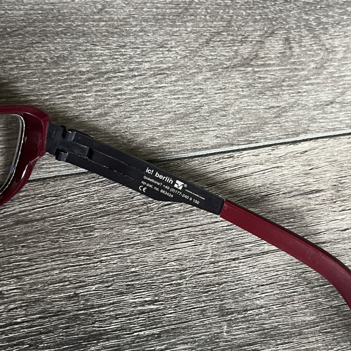 Ic! Berlin Ic! Berlin Glasses Model Larisa Y Flexible Frames Red 53-18 Size ONE SIZE - 7 Thumbnail
